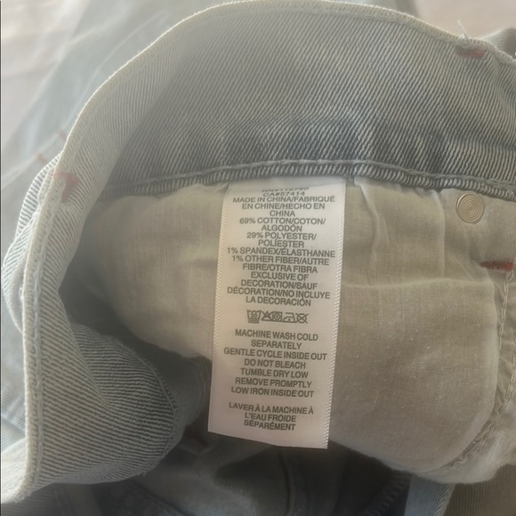 Men's Light Gray Straight Jeans - Picture 7 of 8